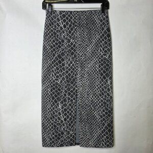 Alice + Olivia snake print  fitted midi dress